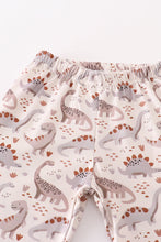 Brown dinosaur print boy set - ARIA KIDS