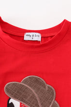 Red boots applique boy top - ARIA KIDS