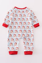 Blue christmas santa claus boy romper - ARIA KIDS