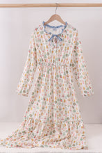 Nutcracker print tiered mom dress - ARIA KIDS
