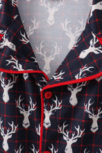 Navy deer print mom gown - ARIA KIDS