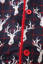 Navy deer print mom gown - ARIA KIDS