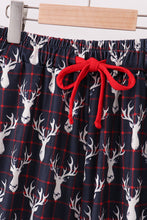 Navy deer print mom pajamas pants - ARIA KIDS