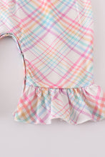 Pink farm animals embroidery girl romper - ARIA KIDS