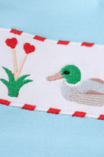 Blue valentine duck embroidery boy set - ARIA KIDS