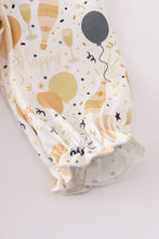 Mustard happy new year embroidery girl bubble - ARIA KIDS