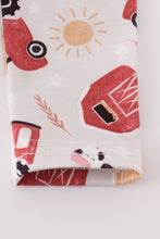 Navy farm french knot boy bubble set - ARIA KIDS