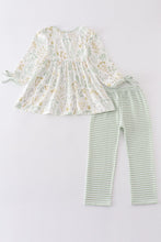 Green botanical girl set - ARIA KIDS