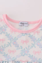 Pink bow print girl set - ARIA KIDS