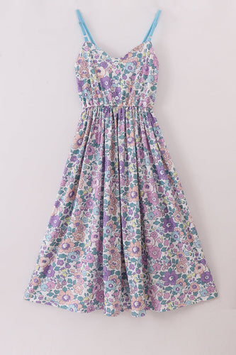 Purple floral women dress - ARIA KIDS