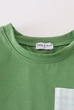 Green gingham boy shorts set - ARIA KIDS