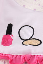 Rose makeup embroidery girl bloomer set - ARIA KIDS