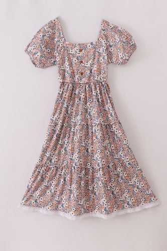 Floral print mom dress - ARIA KIDS