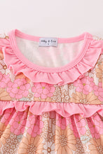 Retro Floral ruffle girl set - ARIA KIDS