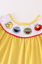 Yellow charactor embroidery girl set - ARIA KIDS