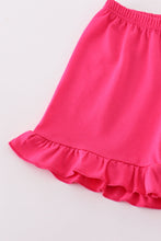 Pink barbie embroidery gingham girl set - ARIA KIDS