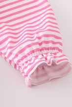 Pink heart embroidery girl set - ARIA KIDS