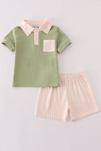 Sage stripe boy set - ARIA KIDS