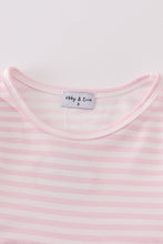 Pink tractor lucky clover applique girl dress - ARIA KIDS