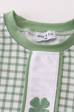 Green clover embroidery boy bubble - ARIA KIDS