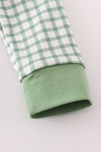 Green clover embroidery boy bubble - ARIA KIDS