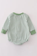 Green clover embroidery boy bubble - ARIA KIDS