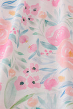 Pink Pastel Meadow print smocked girl dress - ARIA KIDS