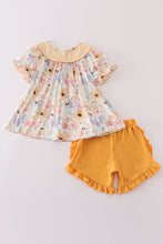 Yellow bee embroidery girl set - ARIA KIDS