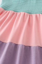 Multicolored tiered smocked mom&me dress - ARIA KIDS