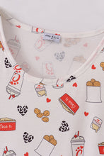 Red the lord's chicken print mom dress - ARIA KIDS