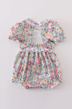Green daisy print girl bubble - ARIA KIDS