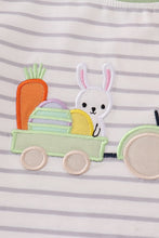 Easter stripe bunny applique boy set - ARIA KIDS