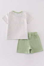 Easter stripe bunny applique boy set - ARIA KIDS