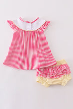 Pink easter bunny french knot girl bloomer set - ARIA KIDS