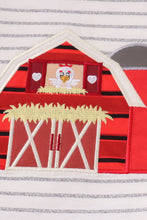 Red farm applique girl set - ARIA KIDS