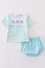 Leopard bunny embroidery boy bloomer set - ARIA KIDS