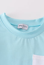 Blue gingham boy shorts set - ARIA KIDS