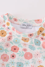 Minty floral bloom print 2pc girl long sleeve swimsuit - ARIA KIDS