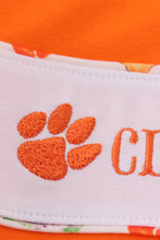 Orange clemson embroidery boy set - ARIA KIDS