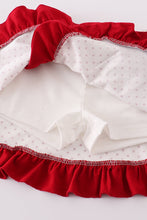 Red sooners embroidery girl skort set - ARIA KIDS
