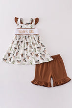 Khaki duck daddy's girl embroidery set - ARIA KIDS