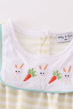 Easter stripe bunny embroidery girl bubble - ARIA KIDS