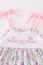 Butterfly floral embroidery girl dress - ARIA KIDS