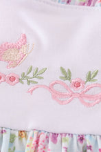 Butterfly floral embroidery girl dress - ARIA KIDS