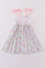 Butterfly floral embroidery girl dress - ARIA KIDS