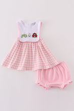 Pink farm embroidery girl bloomer set - ARIA KIDS