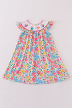 Floral bee embroidery girl dress - ARIA KIDS