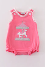 Pink carousel applique girl bubble - ARIA KIDS