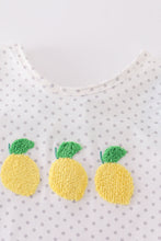 Blue lemon french knot girl set - ARIA KIDS