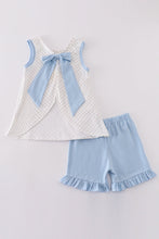 Blue lemon french knot girl set - ARIA KIDS